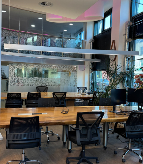 Workspace presentation area