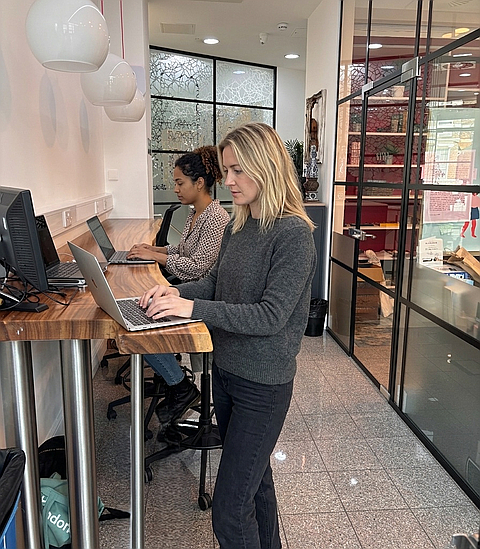 Workspace presentation area